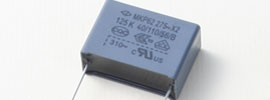 金属化聚丙烯膜抗干扰电容器(X2 类, 305Vac/275Vac)