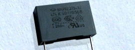 金属化聚丙烯膜抗干扰电容器(X2 类, 305Vac/275Vac, 125℃)